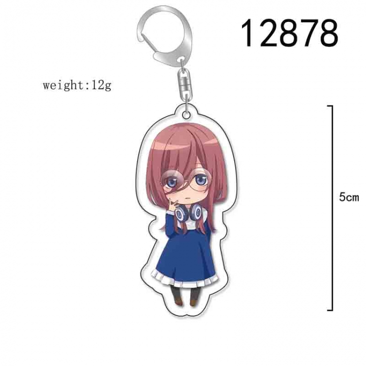 The Quintessential Qunintupiets Anime Acrylic Keychain Charm price for 5 pcs 12878