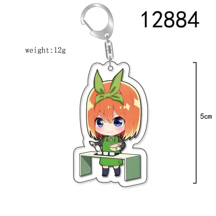 The Quintessential Qunintupiets Anime Acrylic Keychain Charm price for 5 pcs 12884