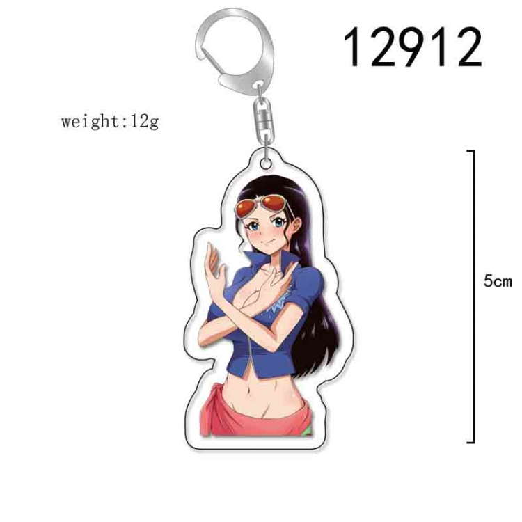 One Piece Anime Acrylic Keychain Charm price for 5 pcs 12912