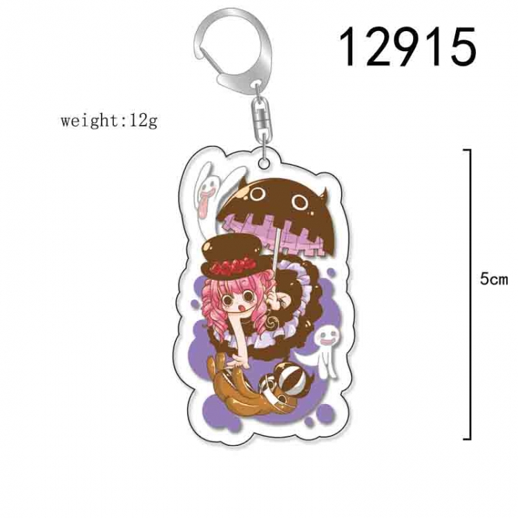 One Piece Anime Acrylic Keychain Charm price for 5 pcs 12915