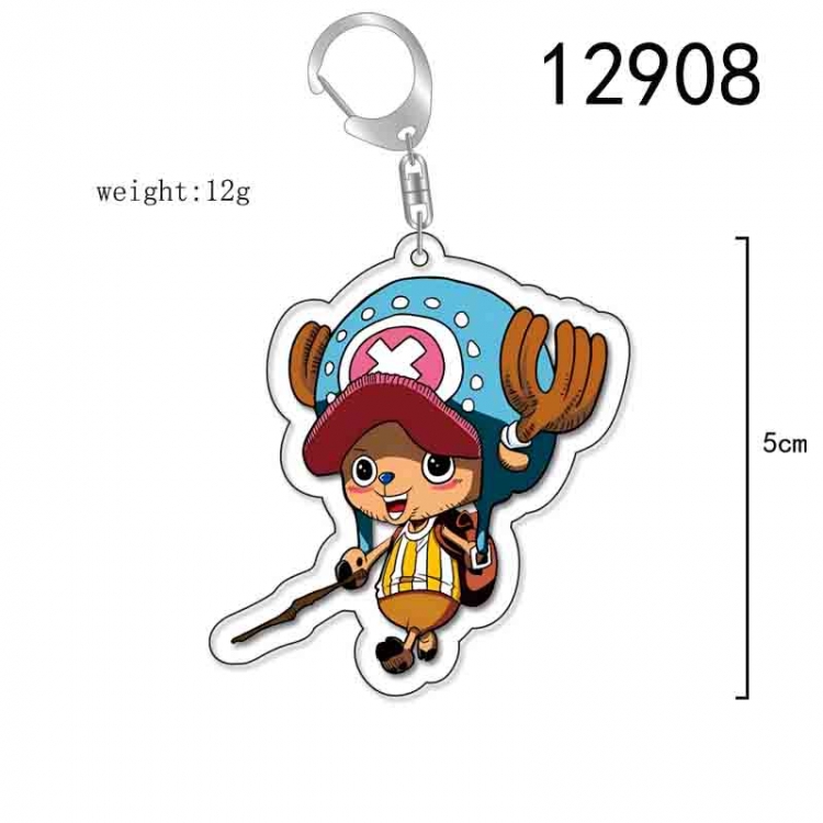 One Piece Anime Acrylic Keychain Charm price for 5 pcs 12908