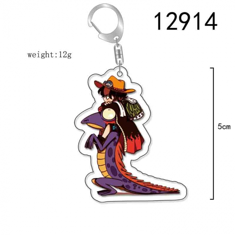 One Piece Anime Acrylic Keychain Charm price for 5 pcs 12914