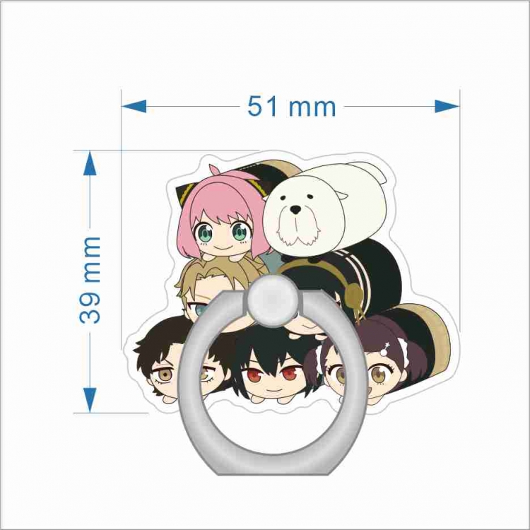 SPY×FAMILY Anime Peripheral Acrylic Ring Buckle Phone Holder price for 5 pcs