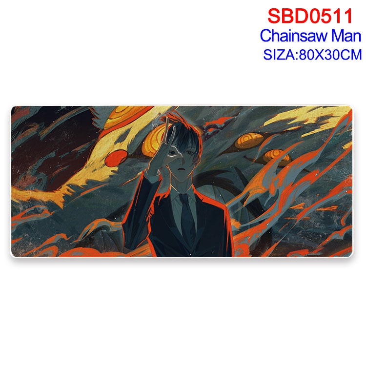 chainsaw man Anime peripheral edge lock mouse pad 80X30cm SBD-511