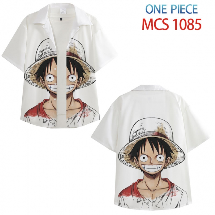 One Piece Anime peripheral full color short-sleeved shirt from XS to 4XL MCS-1085