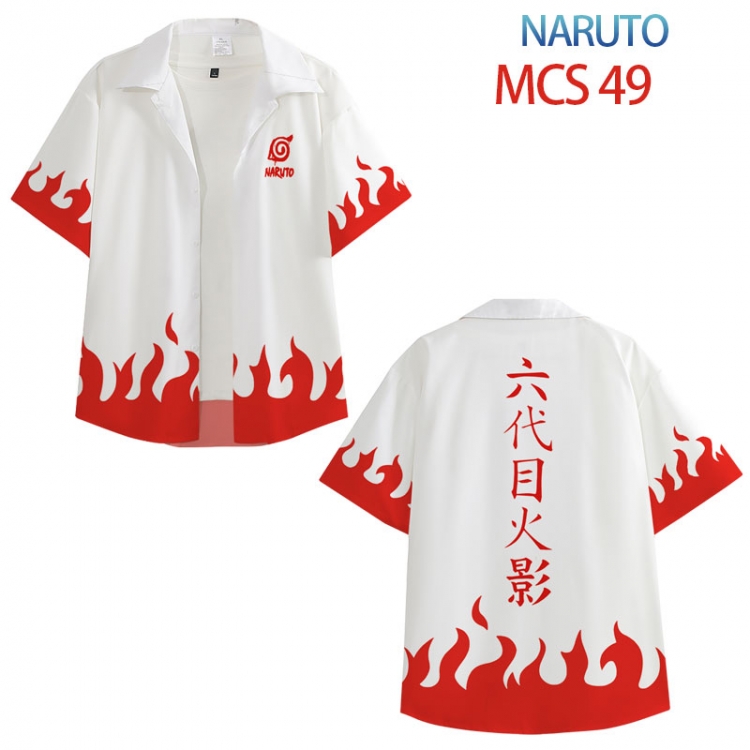 Naruto Anime peripheral full color short-sleeved shirt from XS to 4XL  MCS 49