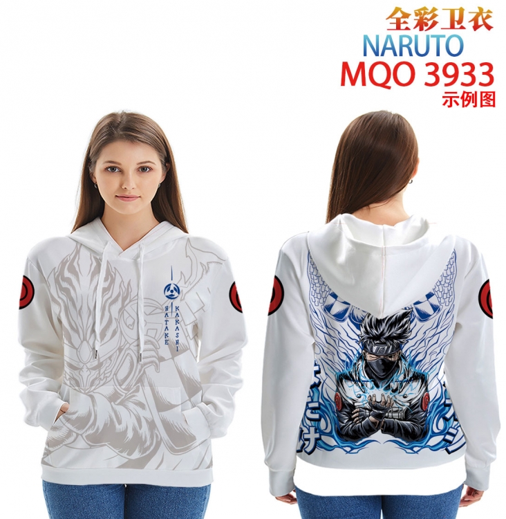 Naruto Long Sleeve Hooded Full Color Patch Pocket Sweatshirt from XXS to 4XL MQO 3933