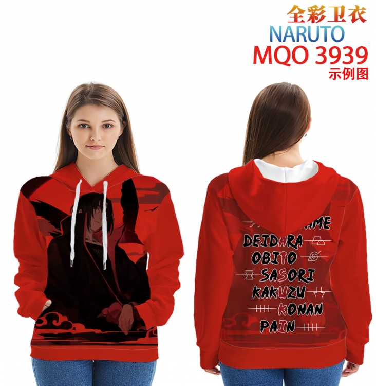 Naruto Long Sleeve Hooded Full Color Patch Pocket Sweatshirt from XXS to 4XL MQO 3939