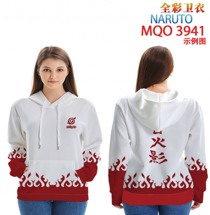 Naruto Long Sleeve Hooded Full Color Patch Pocket Sweatshirt from XXS to 4XL   MQO 3941