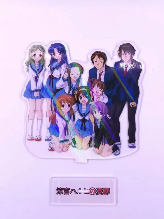 The Melancholu of Suzumiya Haruhi Anime Laser Acrylic Humanoid  keychain Standing Plates  275