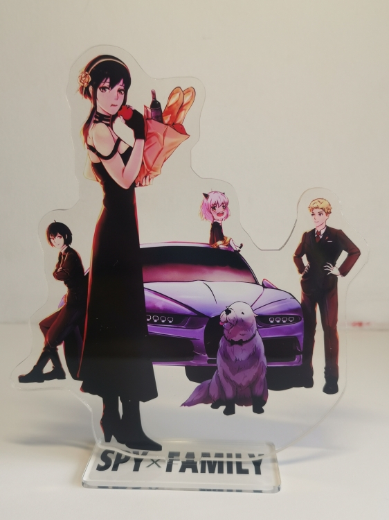 SPY×FAMILY  Anime Laser Acrylic Humanoid  keychain Standing Plates  615