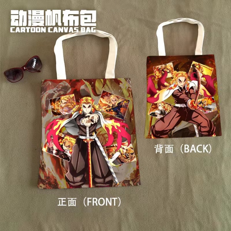 Demon Slayer Kimets Anime Canvas Bag Shoulder Shopping Bag 33x37cm 344