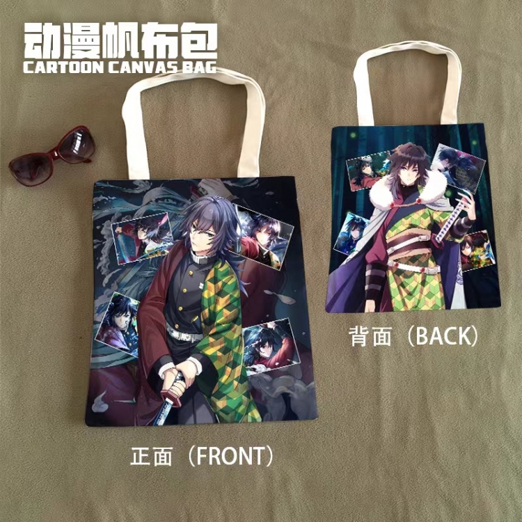 Demon Slayer Kimets Anime Canvas Bag Shoulder Shopping Bag 33x37cm 442