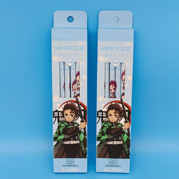 Demon Slayer Kimets Box of twelve student pencils without sharpener price for 8 set  ZJ-2601