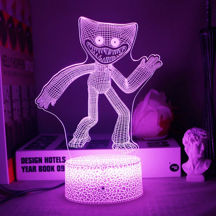 SPY×FAMILY 3D night light USB touch switch colorful acrylic table lamp BLACK BASE 4224