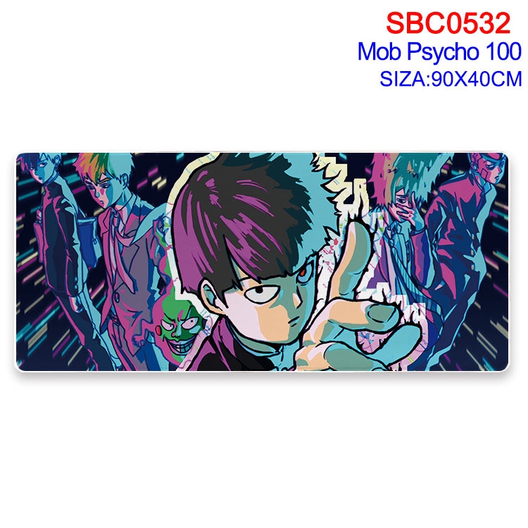 Mob Psycho 100 Anime peripheral edge lock mouse pad 40X90CM  SBC-532