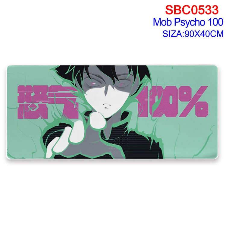 Mob Psycho 100 Anime peripheral edge lock mouse pad 40X90CM  SBC-533