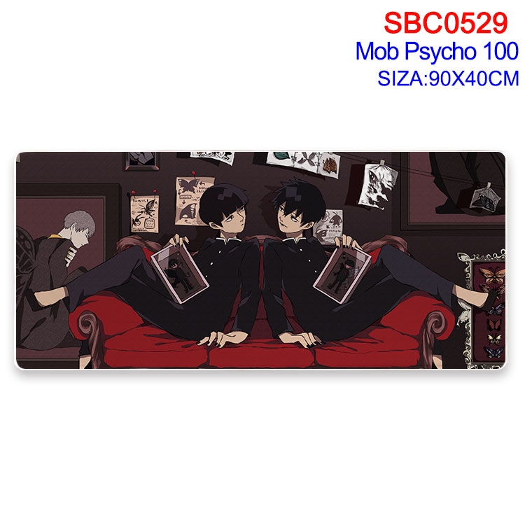 Mob Psycho 100 Anime peripheral edge lock mouse pad 40X90CM SBC-529