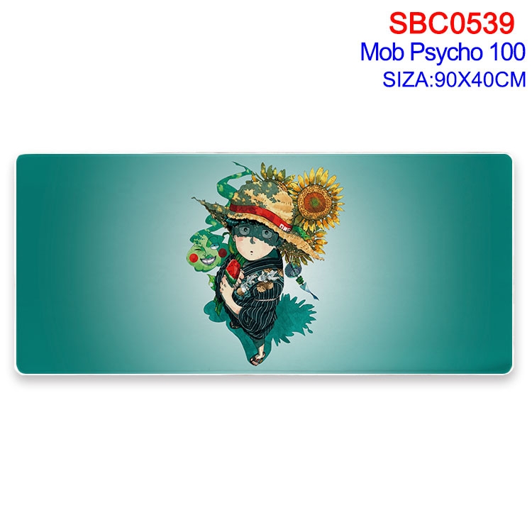 Mob Psycho 100 Anime peripheral edge lock mouse pad 40X90CM  SBC-539