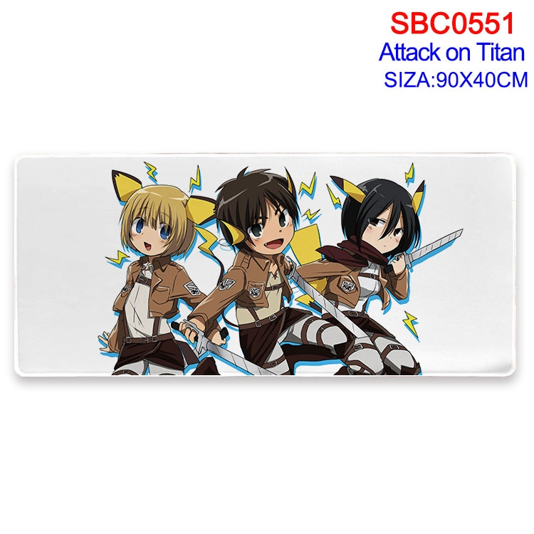 Shingeki no Kyojin Anime peripheral edge lock mouse pad 40X90CM  SBC-551