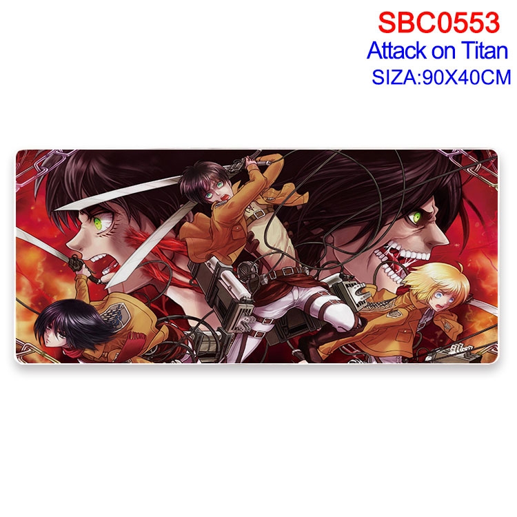 Shingeki no Kyojin Anime peripheral edge lock mouse pad 40X90CM SBC-553