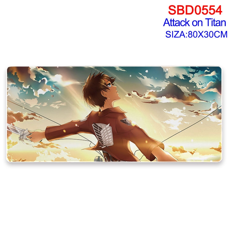 Shingeki no Kyojin Anime peripheral edge lock mouse pad 80X30cm  SBD-554