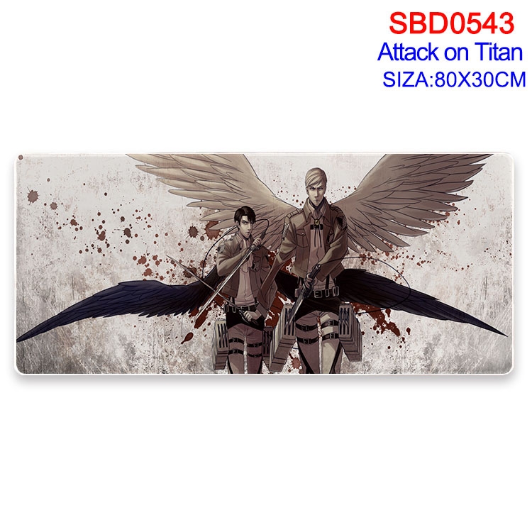 Shingeki no Kyojin Anime peripheral edge lock mouse pad 80X30cm SBD-543