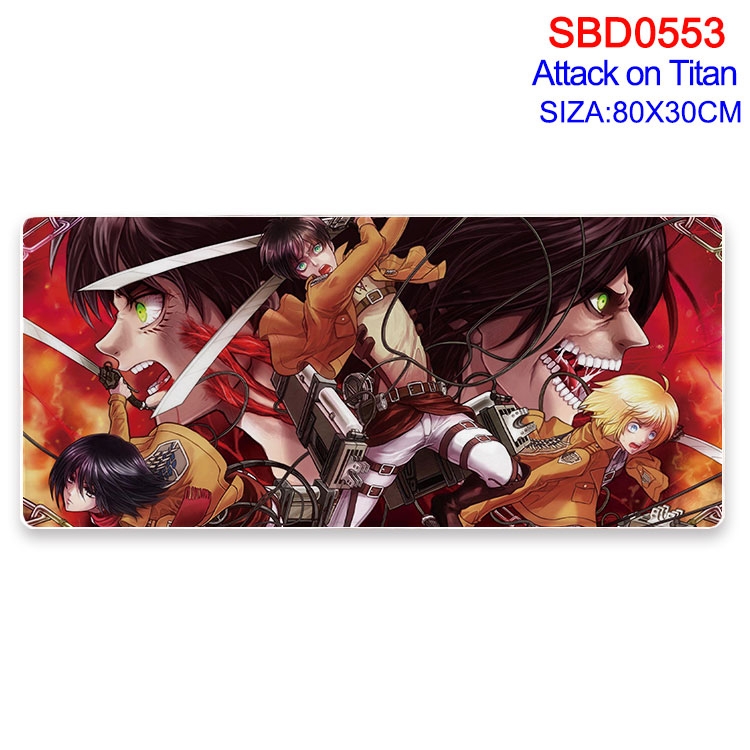 Shingeki no Kyojin Anime peripheral edge lock mouse pad 80X30cm SBD-553