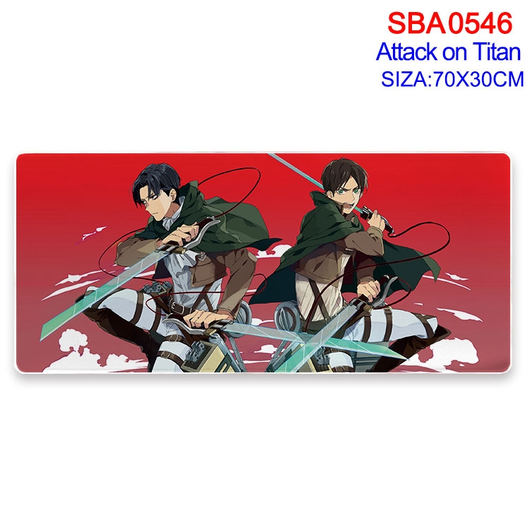 Shingeki no Kyojin Anime peripheral edge lock mouse pad 70X30cm  SBA-546