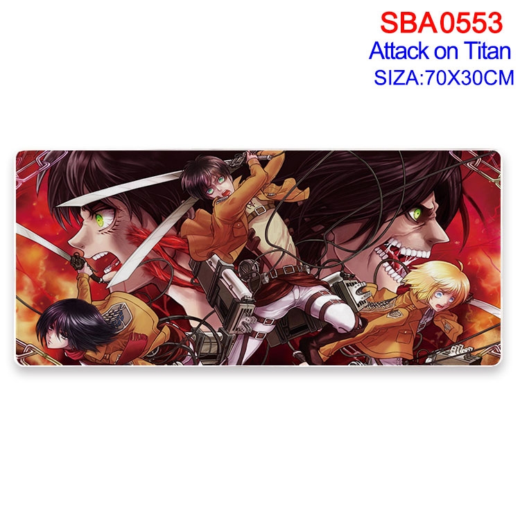 Shingeki no Kyojin Anime peripheral edge lock mouse pad 70X30cm  SBA-553