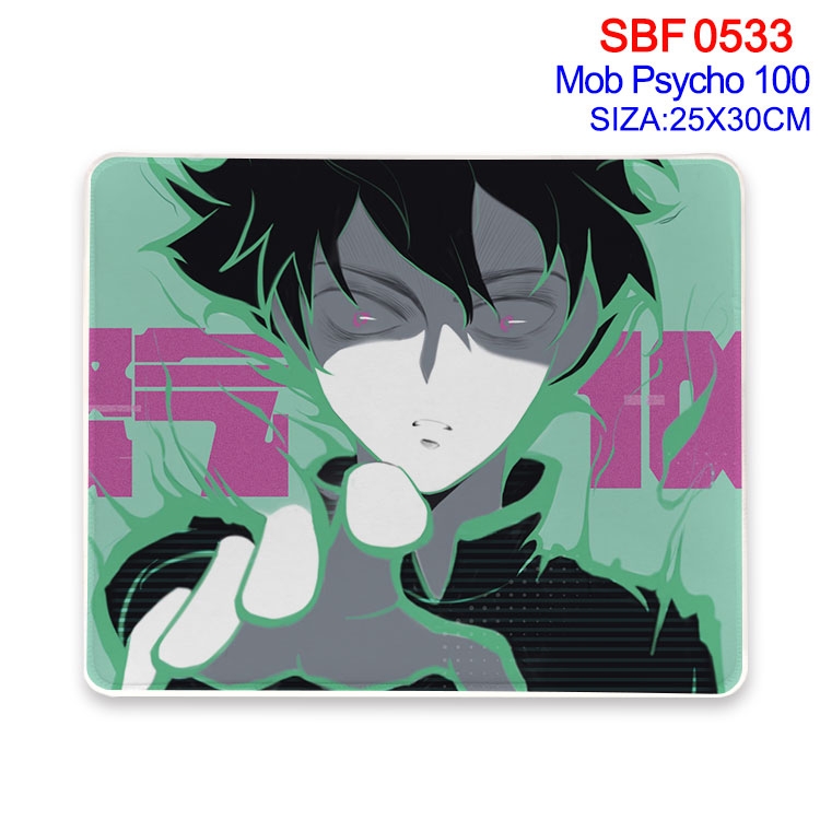 Mob Psycho 100 Anime peripheral edge lock mouse pad 25X30cm SBF-533