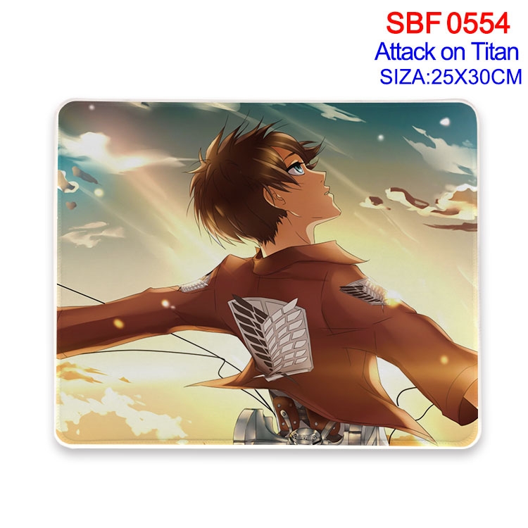 Shingeki no Kyojin Anime peripheral edge lock mouse pad 25X30cm  SBF-554