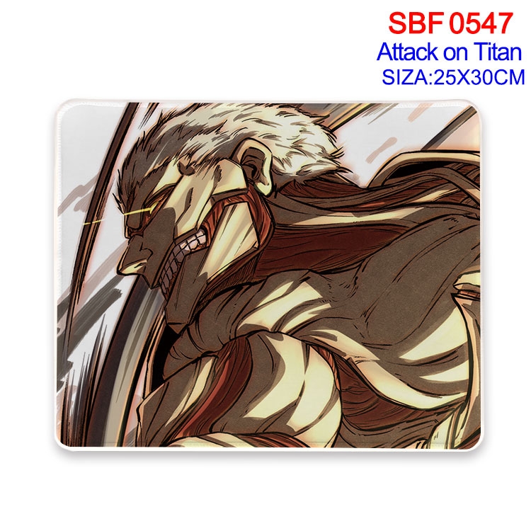 Shingeki no Kyojin Anime peripheral edge lock mouse pad 25X30cm SBF-547