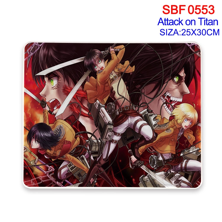Shingeki no Kyojin Anime peripheral edge lock mouse pad 25X30cm SBF-553
