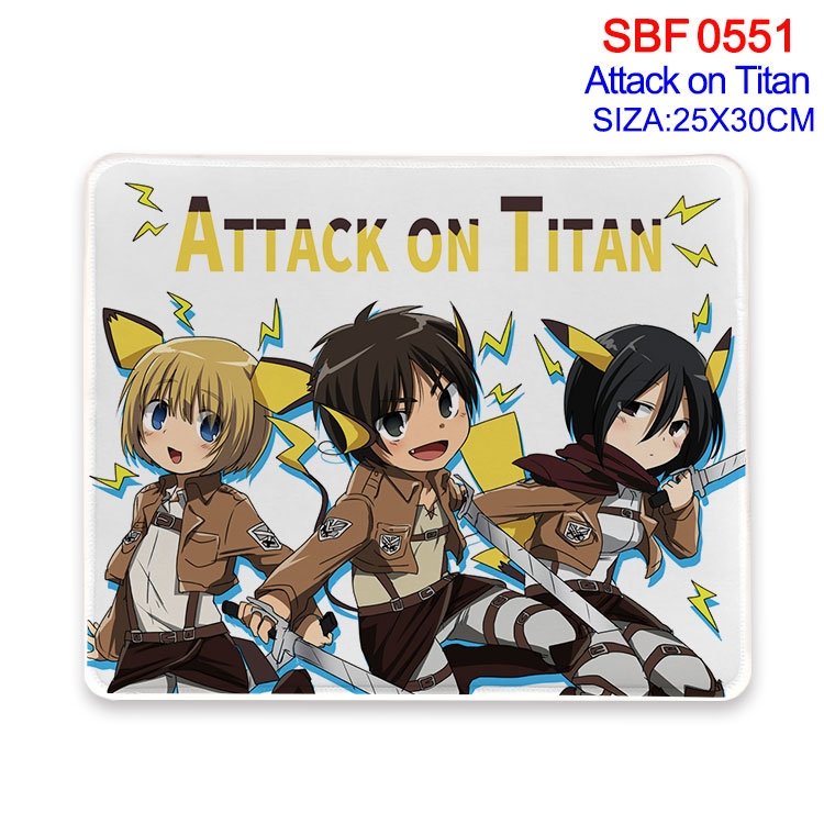 Shingeki no Kyojin Anime peripheral edge lock mouse pad 25X30cm SBF-551