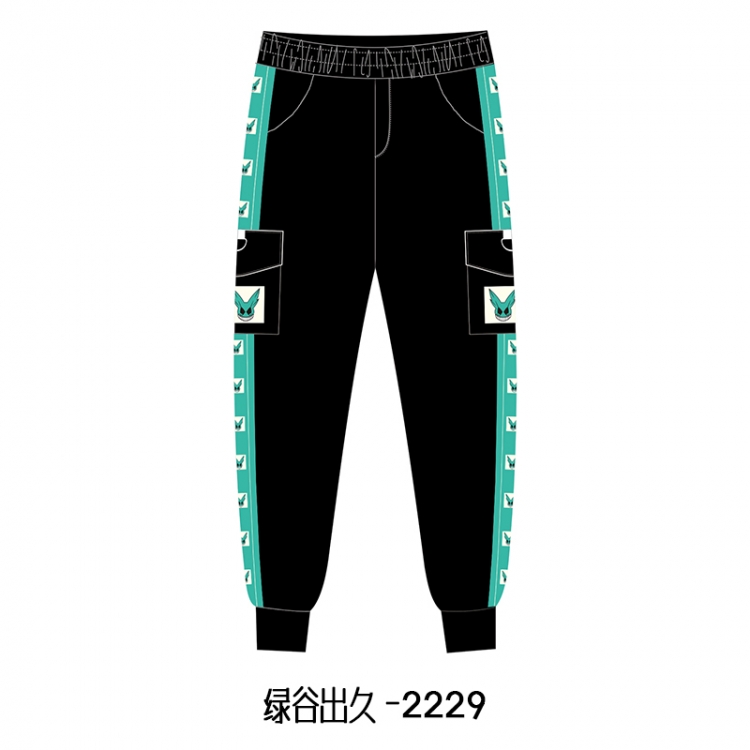 My Hero Academia Anime surrounding thick casual overalls trousers  from M to 3XL 2229