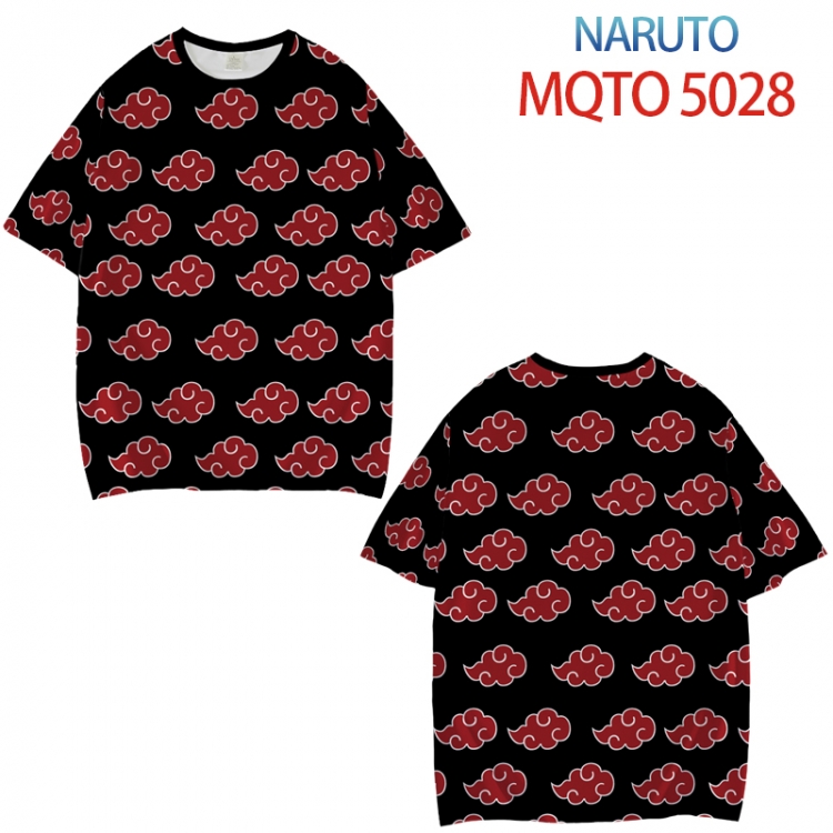 Naruto Full color printed short sleeve T-shirt from XXS to 4XL  MQTO 5028