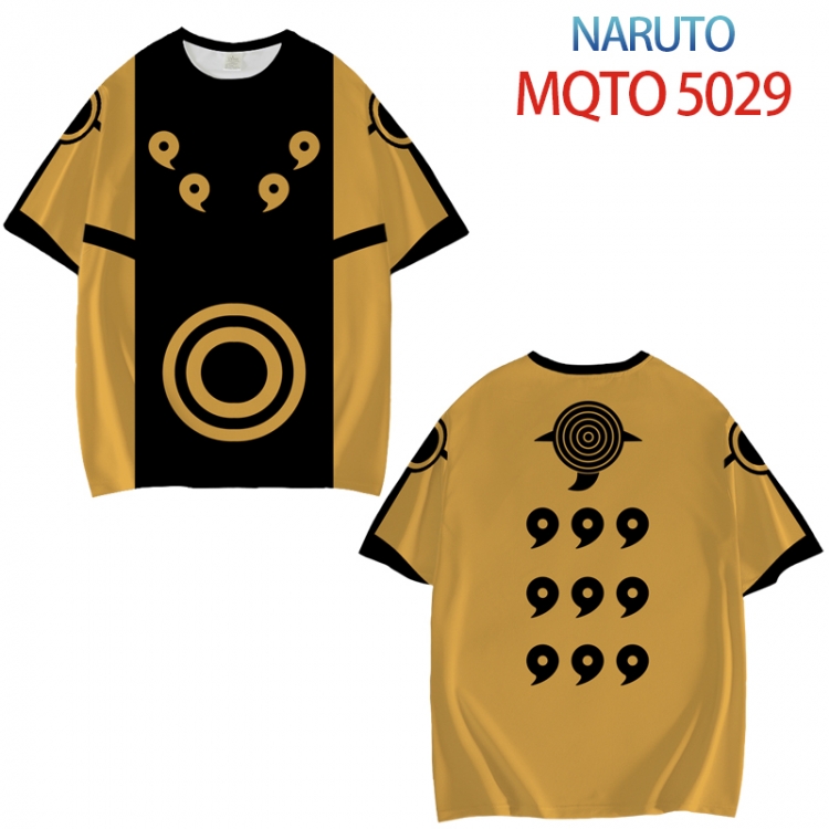 Naruto Full color printed short sleeve T-shirt from XXS to 4XL MQTO 5029