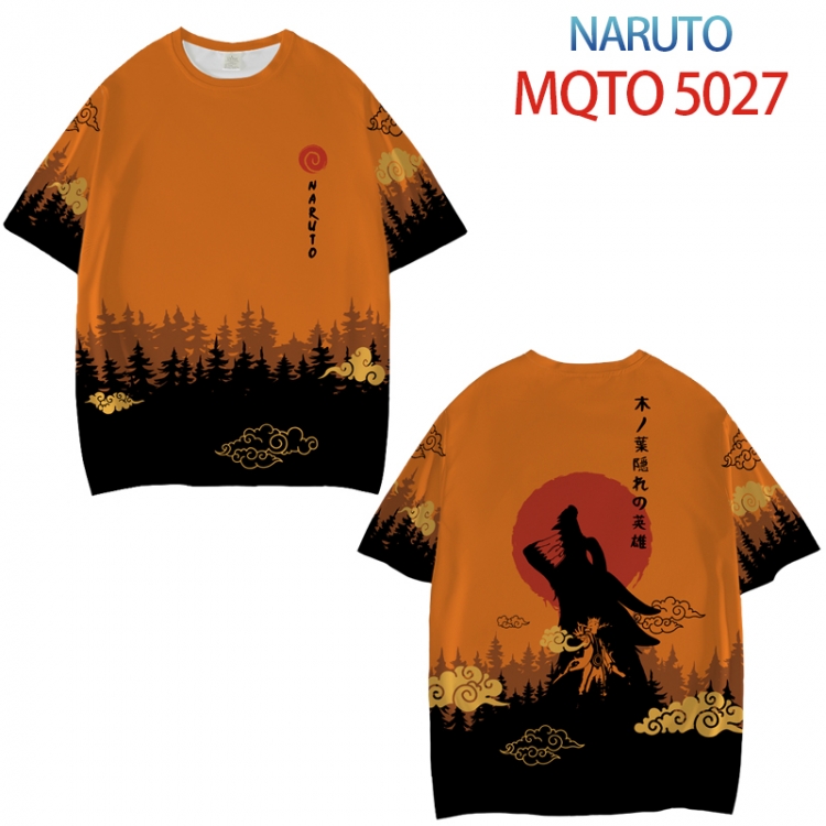 Naruto Full color printed short sleeve T-shirt from XXS to 4XL MQTO 5027