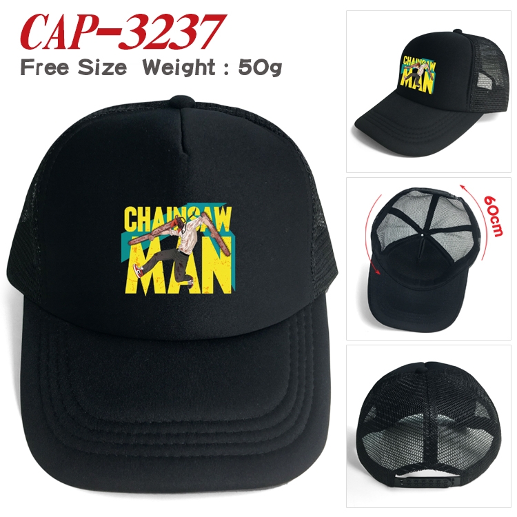 chainsaw man Anime mesh cap peaked cap sun hat 60cm CAP-3237