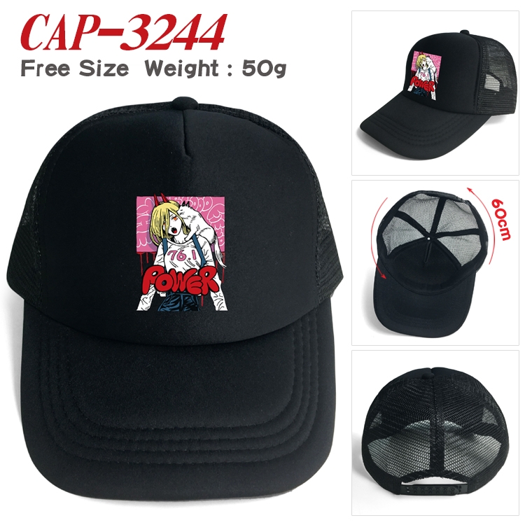 chainsaw man Anime mesh cap peaked cap sun hat 60cm CAP-3244