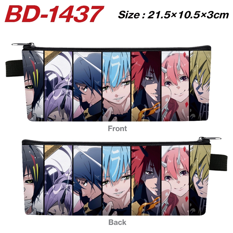 That Time I Got Slim Anime PU Leather Zipper Pencil Case Stationery Box 21.5X10.5X3CM BD-1437