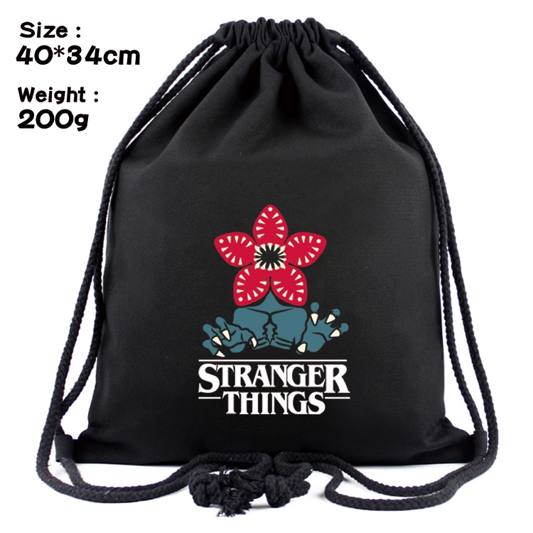 Stranger Things Anime Coloring Book Drawstring Backpack 40X34cm 200g