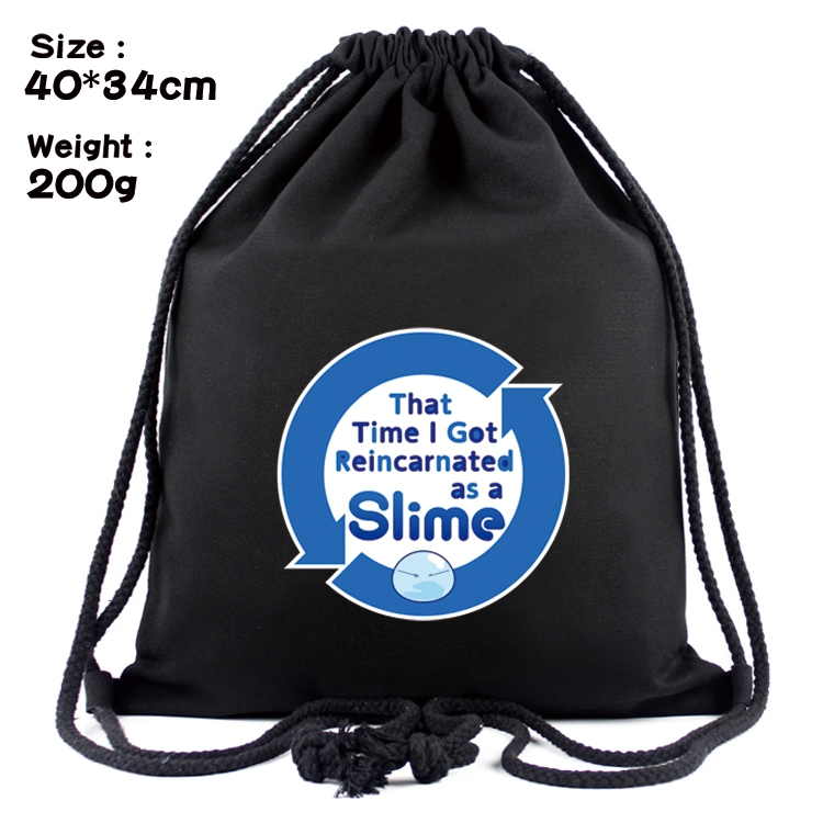 That Time I Got Slim Anime Coloring Book Drawstring Backpack 40X34cm 