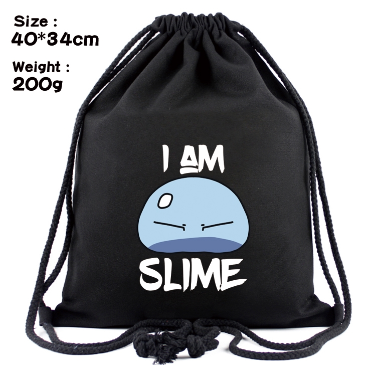 That Time I Got Slim Anime Coloring Book Drawstring Backpack 40X34cm 