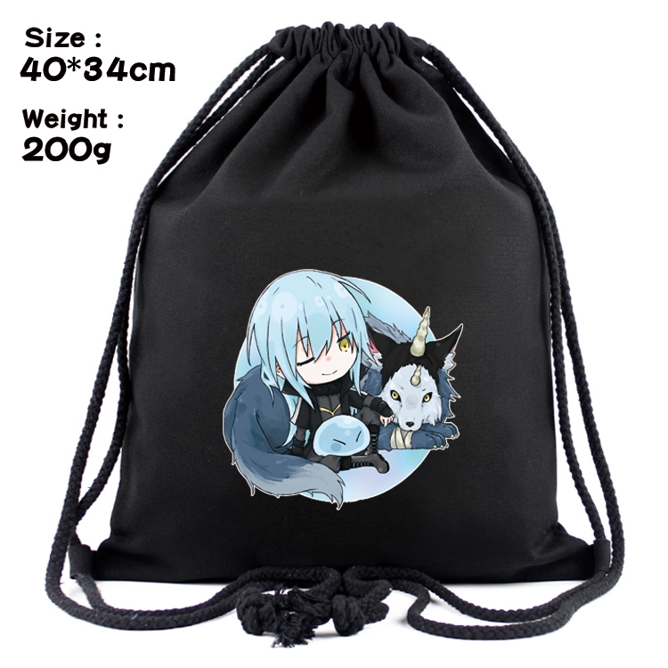 That Time I Got Slim Anime Coloring Book Drawstring Backpack 40X34cm 