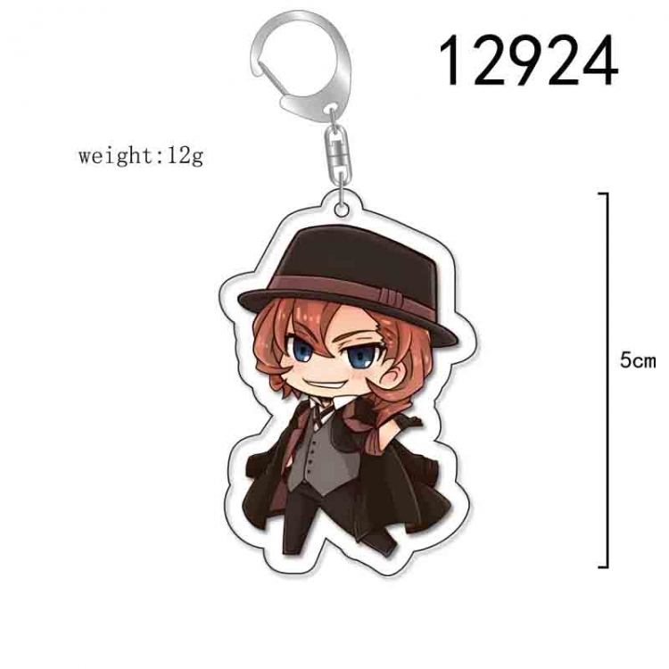 Bungo Stray Dogs Anime Acrylic Keychain Charm price for 5 pcs 12924