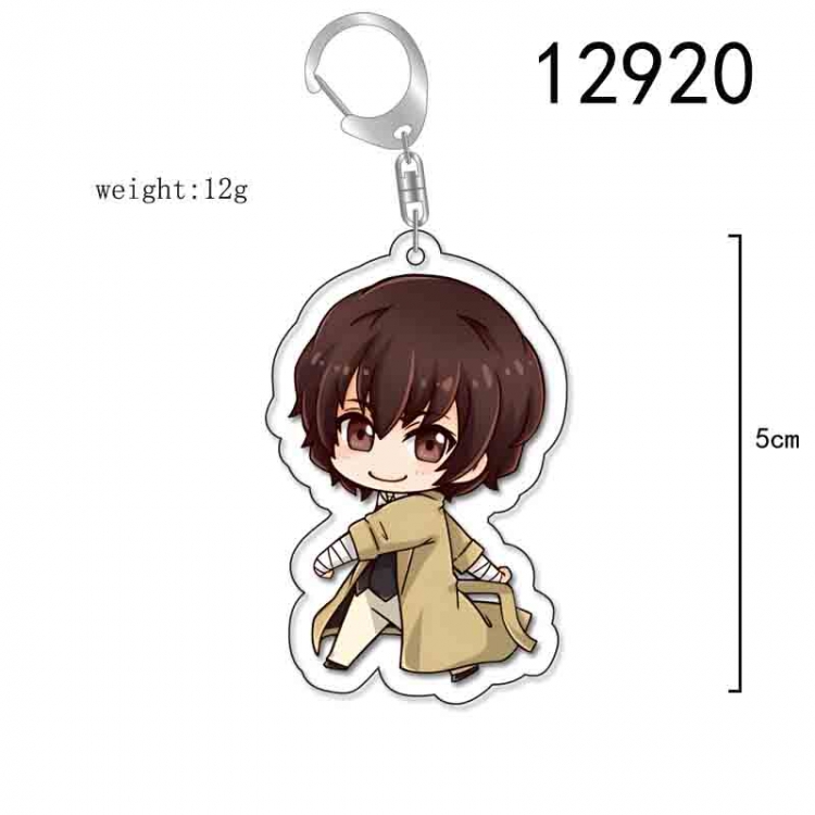 Bungo Stray Dogs Anime Acrylic Keychain Charm price for 5 pcs 12920