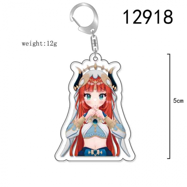 Genshin Impact Anime Acrylic Keychain Charm price for 5 pcs 12918