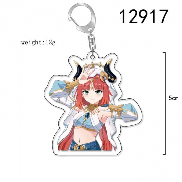 Genshin Impact Anime Acrylic Keychain Charm price for 5 pcs 12917